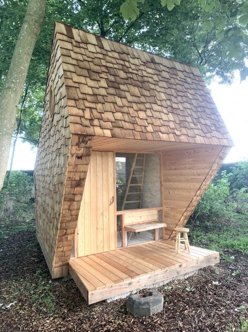 cabane vue devant